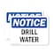 Signmission Drill Water, 5 in W x Rectangle, Vinyl Decal OS-2PACK-NS-D-35-L-11544 - alternate 1